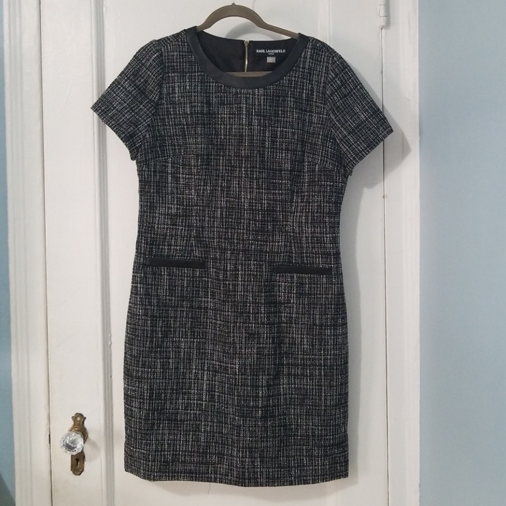Sparkly shift dress for the office